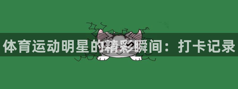 熊猫体育app官方下载最新版：体育运动明星的精彩瞬间：打卡记录